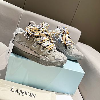 Lanvin Curb Chunky lace-up Sneakers Grey 
