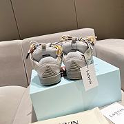 Lanvin Curb Chunky lace-up Sneakers Grey  - 5