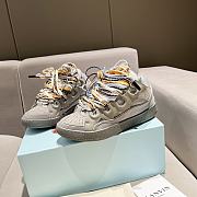 Lanvin Curb Chunky lace-up Sneakers Grey  - 4