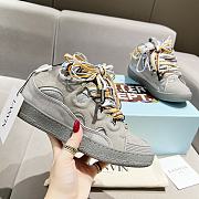 Lanvin Curb Chunky lace-up Sneakers Grey  - 3