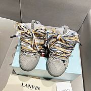 Lanvin Curb Chunky lace-up Sneakers Grey  - 2