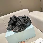 Lanvin Leather Curb sneaker Black - 5
