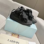 Lanvin Leather Curb sneaker Black - 4
