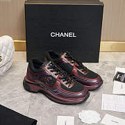 CHANEL Fabric Laminated Calfskin Stretch CC - 4