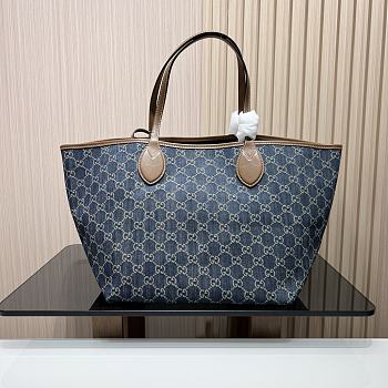 Gucci Totissima small tote bag Blue - size: 30.5 x 28 x 27cm