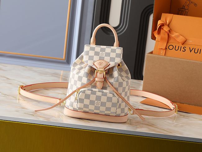 Louis Vuitton Damier Azur Canvas Sperone BB Backpack - size: 24.0 x 25.0 x 12.0 cm - 1