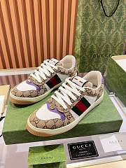 Gucci Screener sneaker Beige and dark brown Original GG canvas - 5