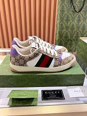 Gucci Screener sneaker Beige and dark brown Original GG canvas - 4