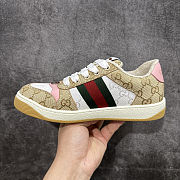 Gucci Women's Screener trainer in beige and dark brown Original GG canvas - 2