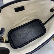 Gucci Ophidia small tote bag in beige and blue GG Supreme - 22 x 18 x 10 cm  - 3