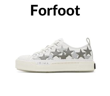 AMIRI White & Gray Stars Court Low Sneakers  