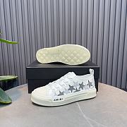 AMIRI White & Gray Stars Court Low Sneakers   - 4