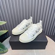 AMIRI White & Gray Stars Court Low Sneakers   - 3