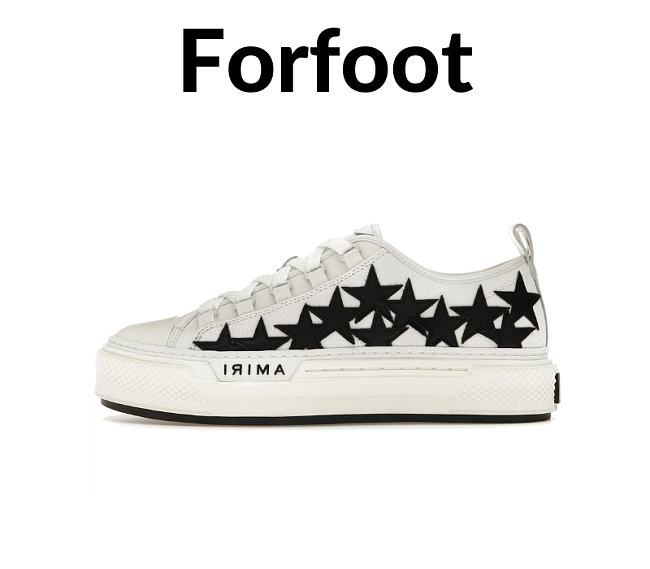 AMIRI Stars Court Low White Black  - 1