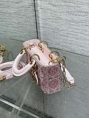 Dior Lady D-Joy Micro Bag Cherry Red - size: 16.5cm - 4