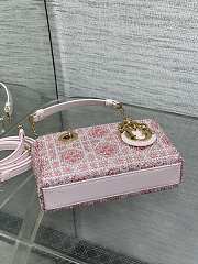 Dior Lady D-Joy Micro Bag Cherry Red - size: 16.5cm - 2