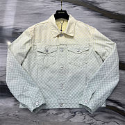LV Damier Gradient Jacquard Denim Jacket - 4