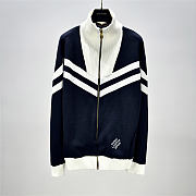 LV Knitted Cotton Sailor Blouson Navy Blue - 1