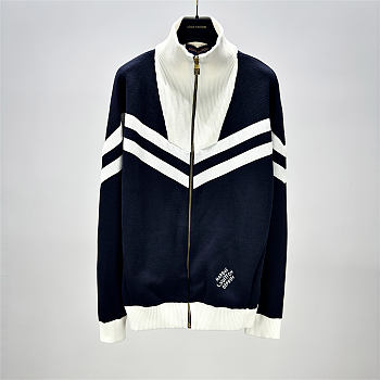 LV Knitted Cotton Sailor Blouson Navy Blue
