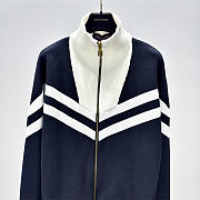 LV Knitted Cotton Sailor Blouson Navy Blue - 5