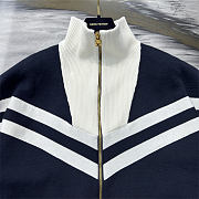 LV Knitted Cotton Sailor Blouson Navy Blue - 4