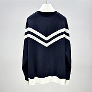 LV Knitted Cotton Sailor Blouson Navy Blue - 3