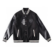 Chrome Hearts Leather Jacket Black - 1