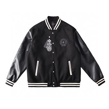 Chrome Hearts Leather Jacket Black
