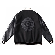Chrome Hearts Leather Jacket Black - 4
