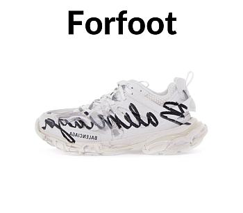 Balenciaga Signature Sneaker in White/black
