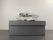 Balenciaga Signature Sneaker in White/black - 5