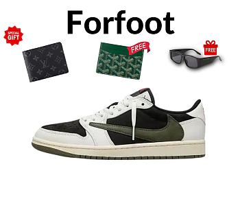 Travis Scott x Air Jordan 1 Low OG Olive DZ4137-106