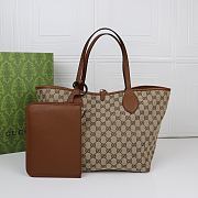 Gucci Totissima large reversible tote bag - size: Width 30cmx27x23cm - 4