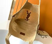 YSL ICARE IN RAFFIA - size: 37-55x43x5cm - 2