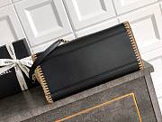 Chanel Deauville Handbag Brown Black - size: 50*30*22cm - 4