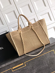 Chanel Deauville Handbag Beige  - 5