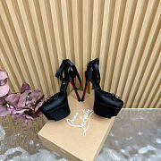Christain Louboutin Cassia Lace Up Black - Height: 10cm - 3