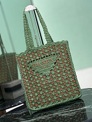 Prada Crochet Tote Bag Green - 36 x 38 x 3cm - 5