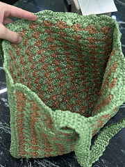 Prada Crochet Tote Bag Green - 36 x 38 x 3cm - 4