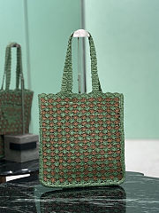 Prada Crochet Tote Bag Green - 36 x 38 x 3cm - 2