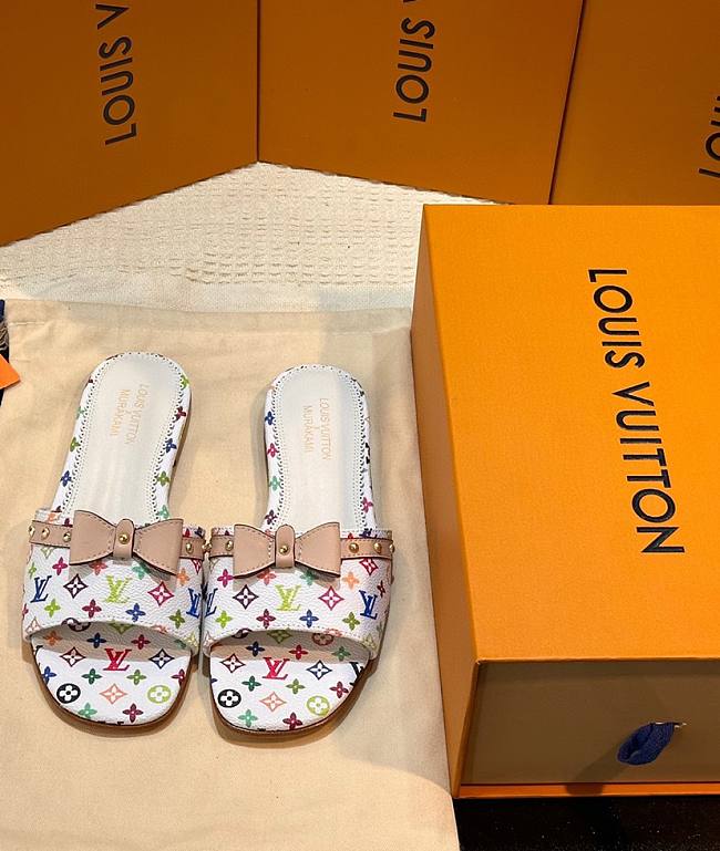 LV x TM 6AM Flat Mule White - 1