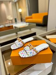 LV x TM 6AM Flat Mule White - 2