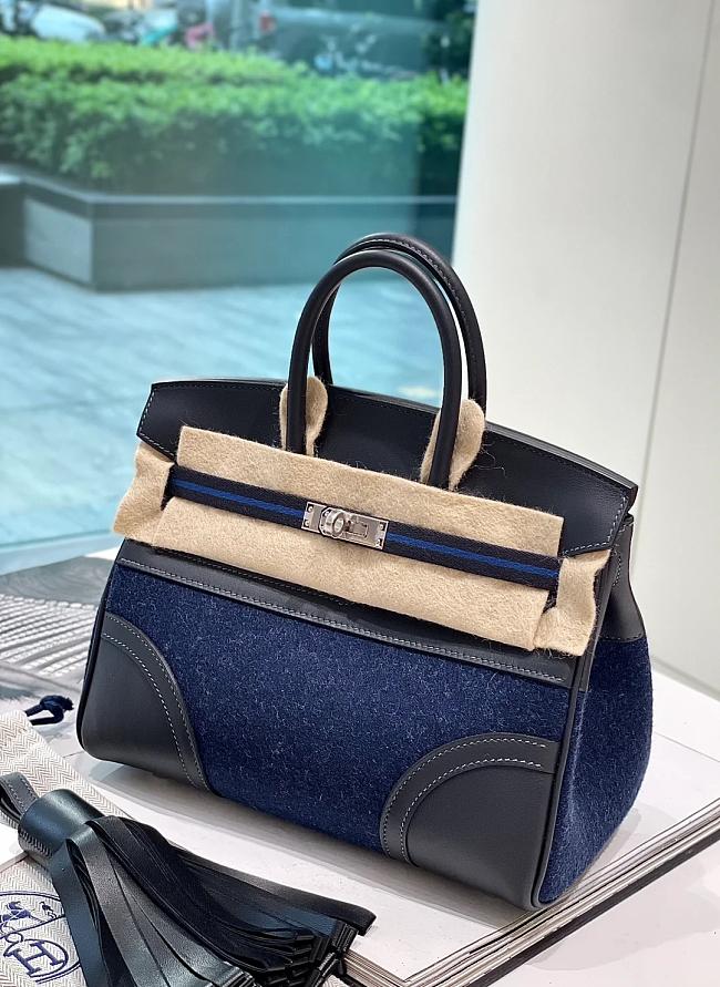 Hermes Birkin 25cm Hardware HAC Birkin Navy - 1