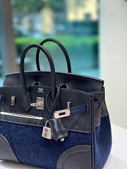 Hermes Birkin 25cm Hardware HAC Birkin Navy - 3