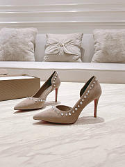 Christian Louboutin  Courreges Diving Crystal' Pumps Beige - 4