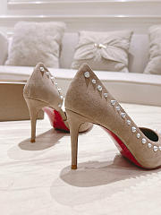Christian Louboutin  Courreges Diving Crystal' Pumps Beige - 3