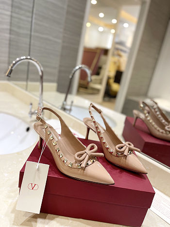 Valentino Garavani Rockstud Slingback Pumps - Height: 6cm