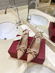 Valentino Garavani Rockstud Slingback Pumps - Height: 6cm - 5