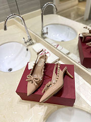 Valentino Garavani Rockstud Slingback Pumps - Height: 6cm - 4