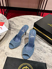 Christian Louboutin Me Dolly Plum Strass - Height: 10cm - 1